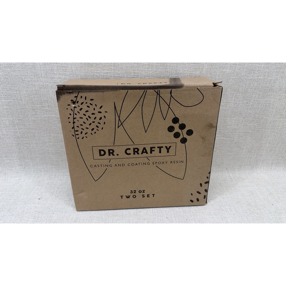 Dr Crafty Epoxy Resin Kit 32oz Casting & Coating OPEN‎ BOX SEALED